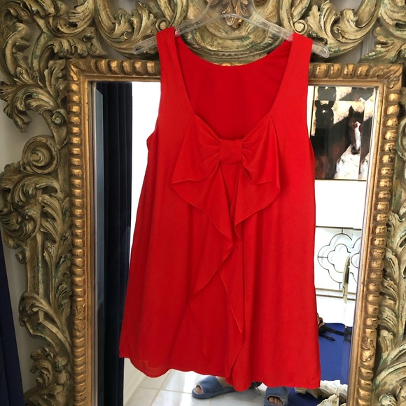 Red Bow Back Dress - Picture 5 of 8